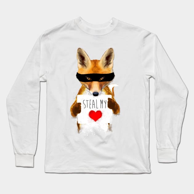 Fox – Steal my heart Long Sleeve T-Shirt by andreabeloque